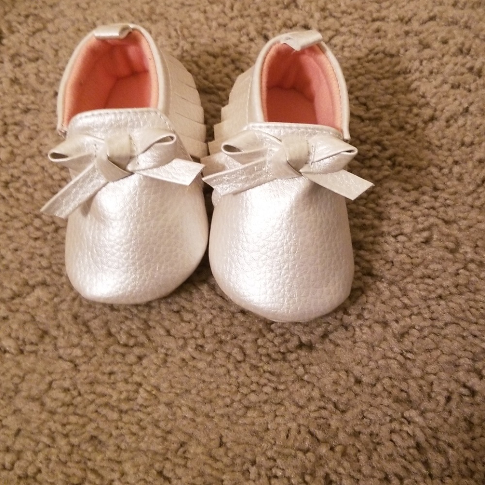 Silver moccasins